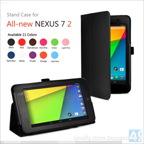 for New Promotion Item Google Nexus 7 II PU Leather Case Cover with Stand